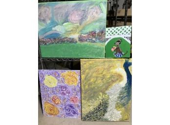 Colorful Paintings Lot