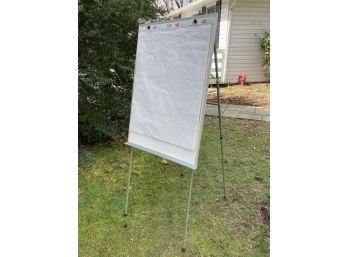 A White Board Easel W/ Office Paper Pad