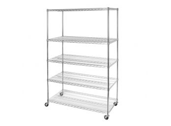 A Metal Organizational Shelf, Castered