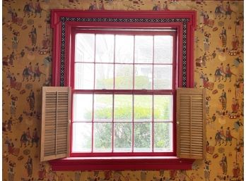 A Vintage 10/10 Window, Trim And Interior Shutters