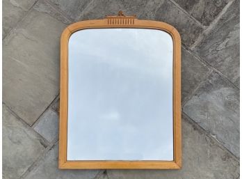 A Vintage Carved Maple Mirror