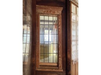 A Taliesin Authorized Frank Lloyd Wright Leaded Glass Window