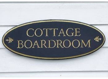 A Homestead Inn Sign - 'Cottage Boardroom'