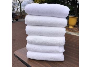 A Set Of 6 Monarch White Bath Towels - 2/7