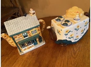 Vintage Annie Rowe Teapot And Dinner Is Served Teapot