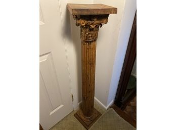 Light Oak Antique Pillar Beautifully Carved (1 Of 2)