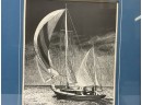 Roger Bridge Sailboat Black And White Print, Signed