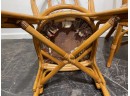 Vintage Rattan Dining Chairs - Set Of 4