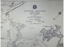 Framed Map Of Oyster Grounds Westport Connecticut