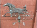 Very Vintage Free Standing Horse Jockey Weather Vane