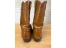 Tony Lama Leather Cowboy Boots Cats Paw Boots