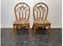 Vintage Rattan Dining Chairs - Set Of 4