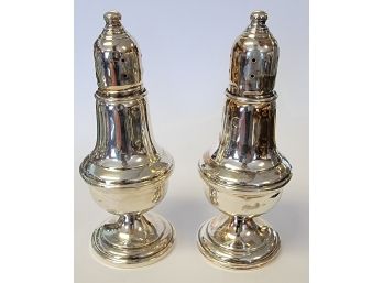 Sterling Silver Weighted Base Salt And Pepper Shakers