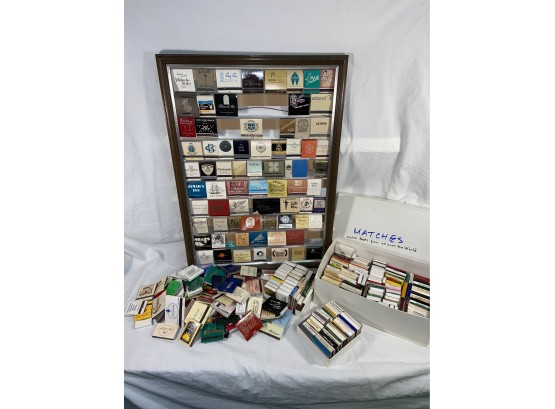 Vintage Match Book Collection And Custom Made Frame 100s Of Match Books From Around The World 16x23in