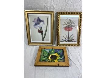 2 Prints And An Original 'Flower Power' By Debbie Detwiller Smith