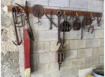Antique Iron Hardware Tool Implements