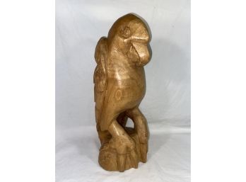 Hand Carved Wood Eagle 5.5x13.5in