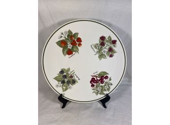 Tiffany And Co Staffordshire Gardens Serving Plate By Johnson Brothers Made In England  12in Berry Plate