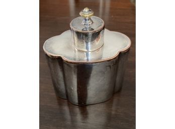 Silver Plated Flask 4.25x3x4.75in