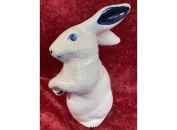 Dedham Potter Bunny Ceramic White Rabbit 7in Tall