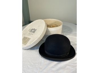 Brooks Brothers Derby Hat Size 7 1/4 Dobbs Fifth Ave New York Maker Hogue And Hogue Inc Hatters Inc Beautiful