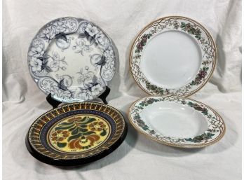 Collection Of Plates Imperial Stone And Hand Painted Copeland And Thuner Keramik