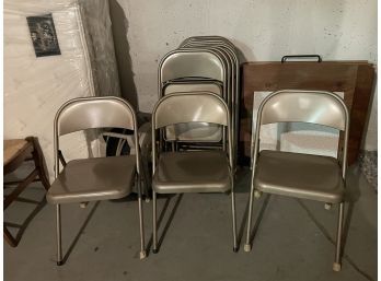 Baker's Dozen (13) Metal Folding Chairs