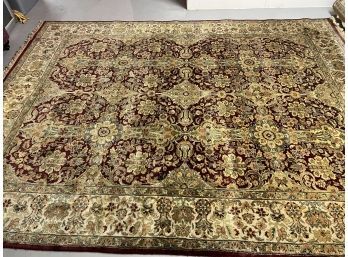 Beautiful Wool Carpet In Autumn Tones -  9' X 11' 9'