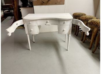 Vintage White Painted Vanity - Dressing Table