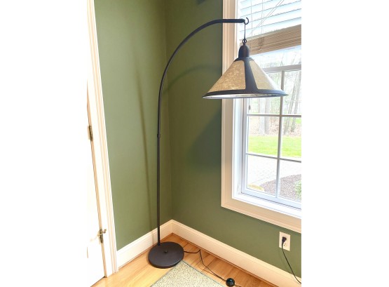 Mission Style Wrought Iron Arc Floor Lamp (1 Of 2)