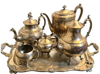 Vintage Decorative Silver Tea / Coffee Serving Set