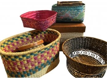 Collection Of Artisan Woven Baskets