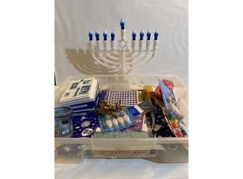 Collection Of Traditional Hanukkah Holiday Decor