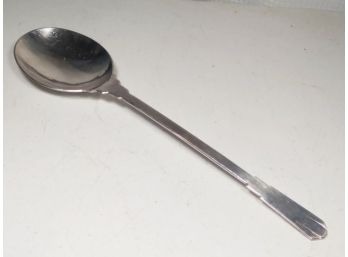 Large Wrought Silver Plated Serving Spoon Art Deco