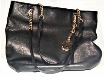 Michael Kors Black Leather Ladies Purse Bag