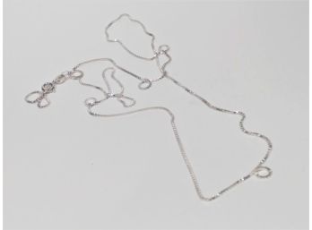 Fine Modern Sterling Silver 24' Chain Necklace Never Worn