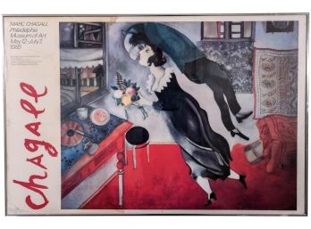 Marc Chagall Philadelphia Museum Of Art Framed Exhibition Print Titled 'The Birthday'