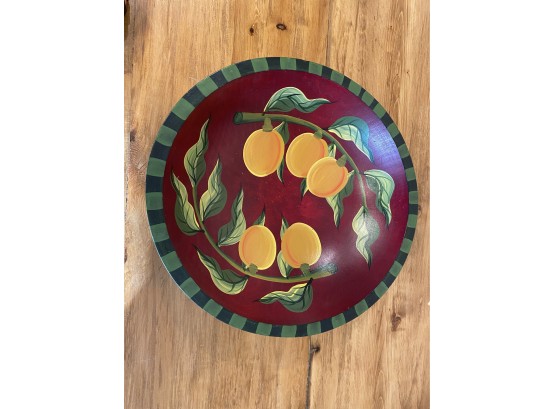 Sherwood Forest Design Hand Painted Wood Salad Bowl