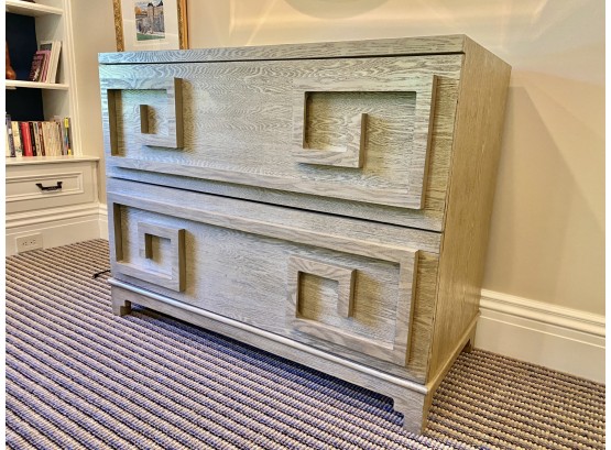 Worlds Away Wrenfield Limed Oak Two Drawer Chest