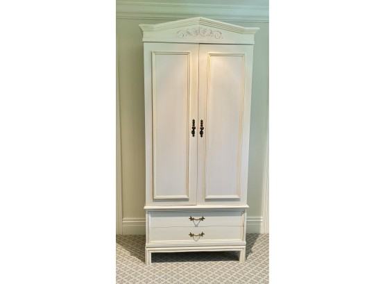 Sligh Furniture Co French Provincial Hand-Painted Armoire