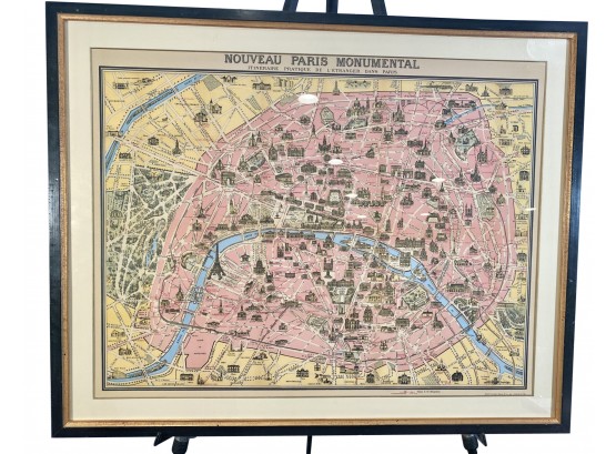 Monumental Map Of Paris