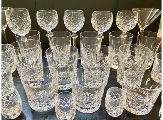 Fabulous Waterford Crystal Bar Ware Collection - 30 Pieces - WOW