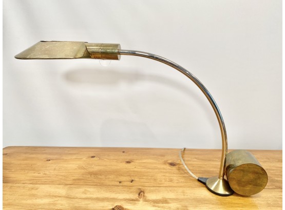 Iconic 1960's Cedric Hartman Counterweighted Brass Table Lamp