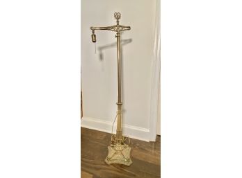Vintage Victorian Solid Brass Floor Lamp