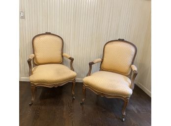 A Pair Of Vintage French Fauteuil - An Upholstery Project