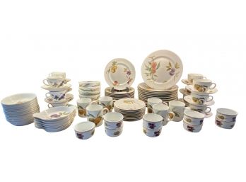 20th Century English Royal Worcester Dinner Service - 81 Pieces