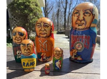 Hand Painted Five Piece Russian Nesting Doll