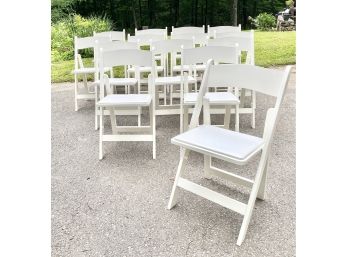 Set Of 14, Kestell Furniture White Folding Chairs