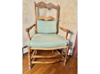 Ladderback Armchair With Rush Seat