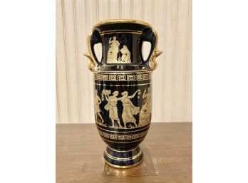 24k Gold Handmade In Greece Black Empire Set Urn